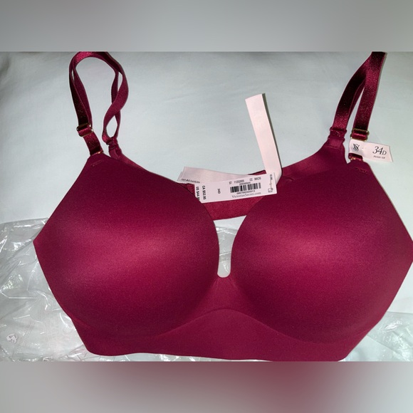 DREAM ANGELS
Smooth Wireless Push-Up Plunge Bra 34D - Campari Red - Picture 5 of 7